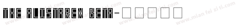 THE ALISTAREN BETA字体转换